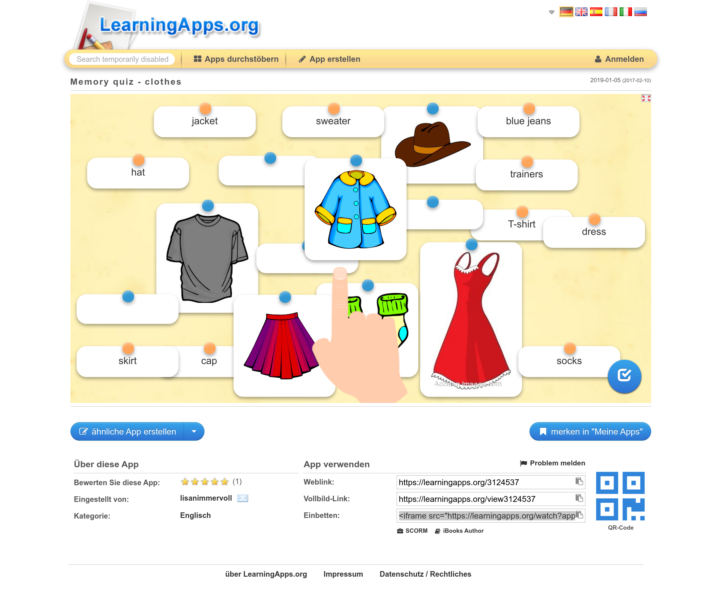 Learningapps In Ein Thema In Der Nbc Einfugen